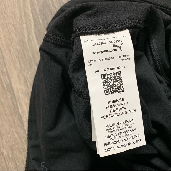 Puma Lace Eclipse Full Length Tight Leggings High Rise Waist Black Size XS - Picture 8 of 11